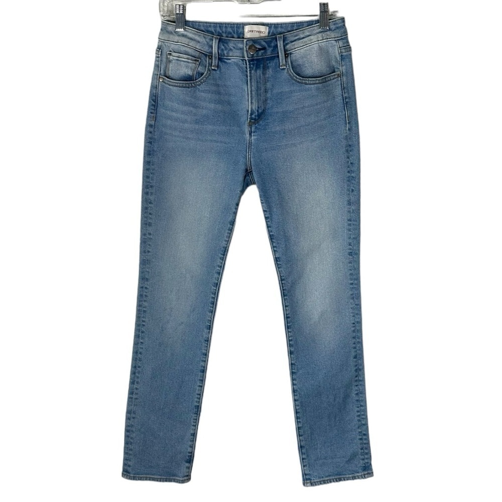 Driftwood Audrey Straight Leg Jeans Mid Rise Stretch Denim Size 26